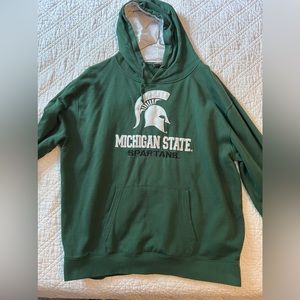 PMJ114 - Stadium Athletics, Men's, XXXL, Grreen, MSU hoodie